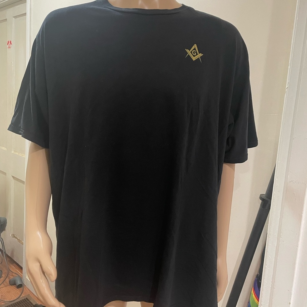 Mens Black FreeMason T-shirt 3XL - Picture 6 of 6